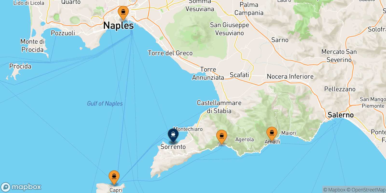 Carte des ports  Castellammare