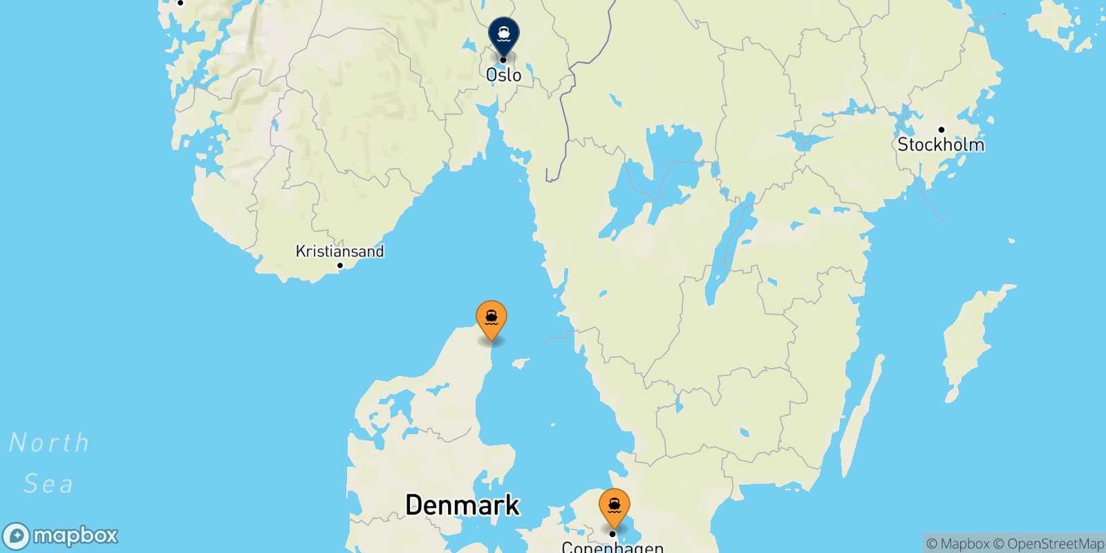 Carte des ports  Oslo