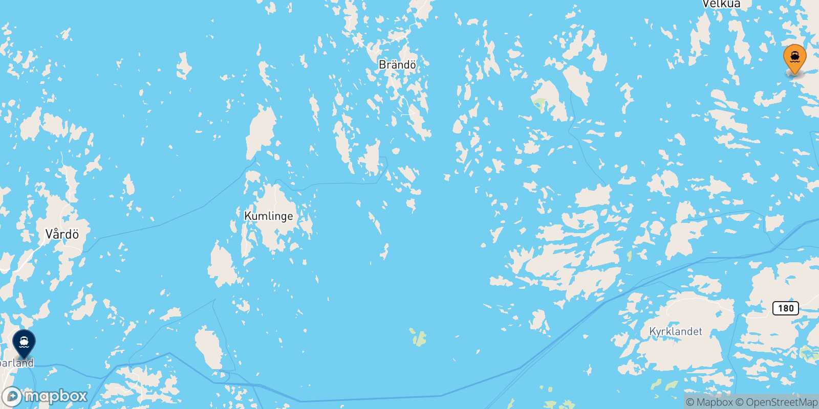 Carte des traverséesNaantali Langnas