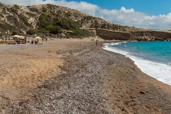 Île de Fourni  plage de sable aux eaux cristallines