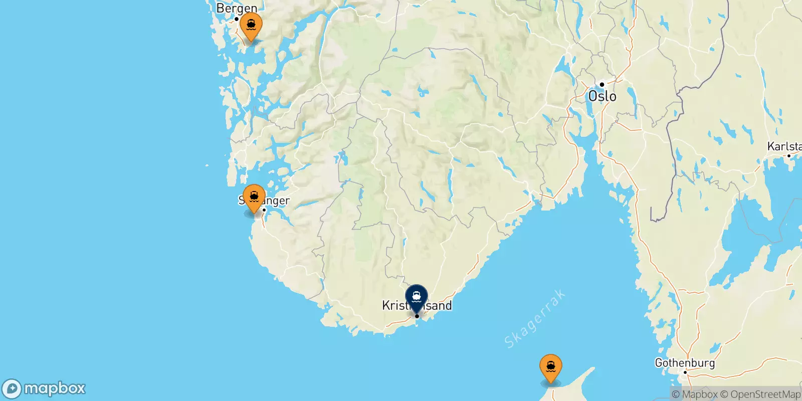 Ferry pour Kristiansand