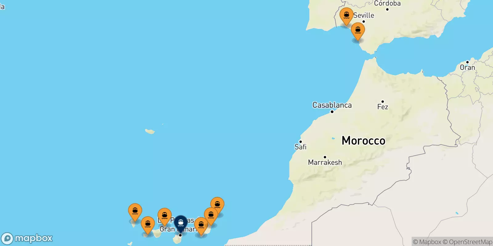 Ferry pour Las Palmas De Gran Canaria