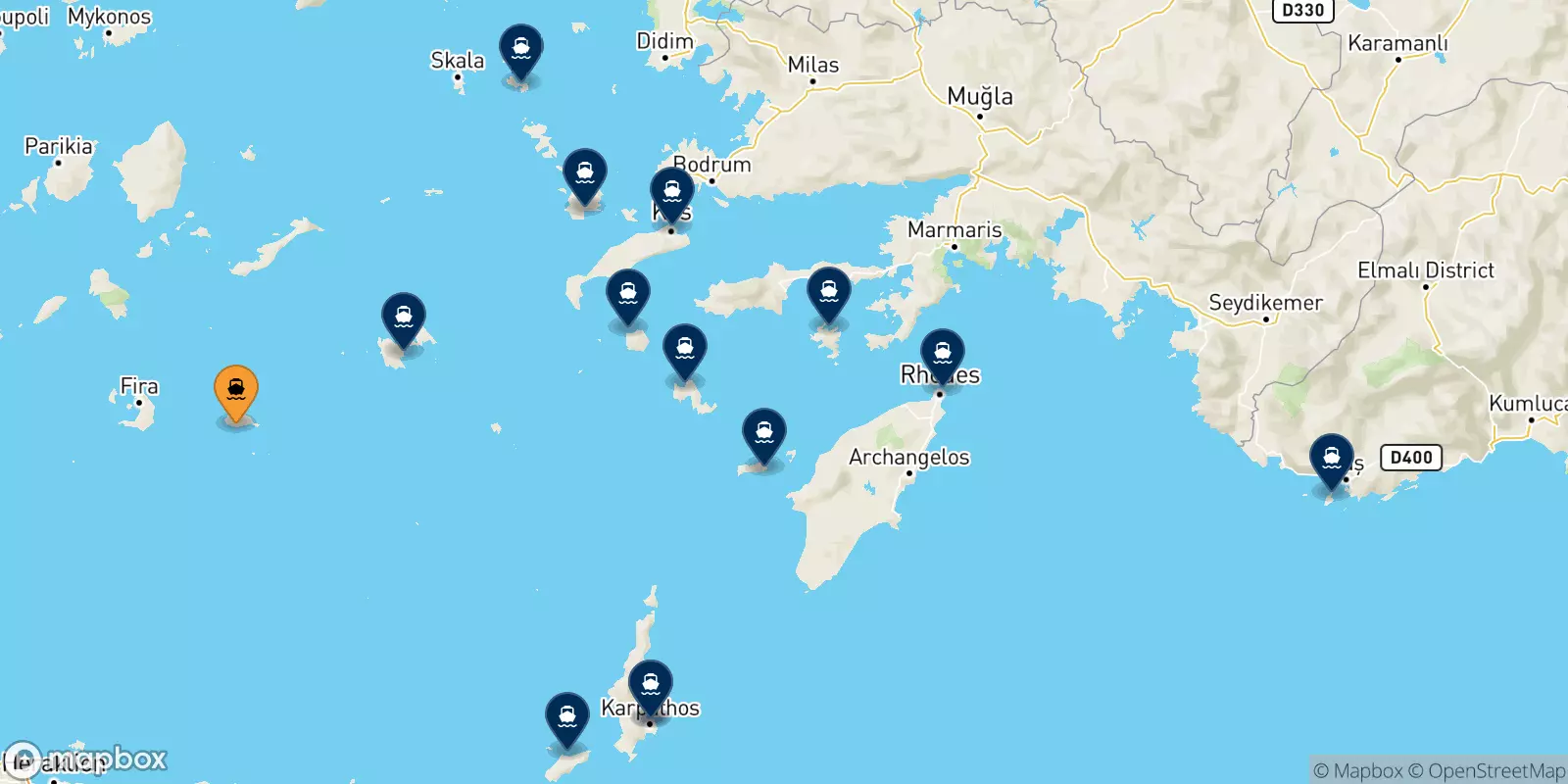 Ferry de Anafi pour Îles Du Dodécanèse