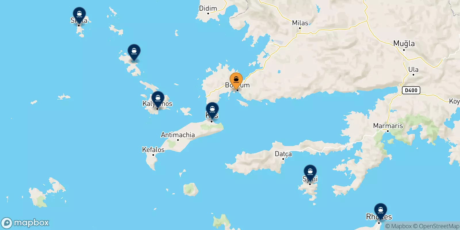 Ferry de Bodrum pour la Grèce