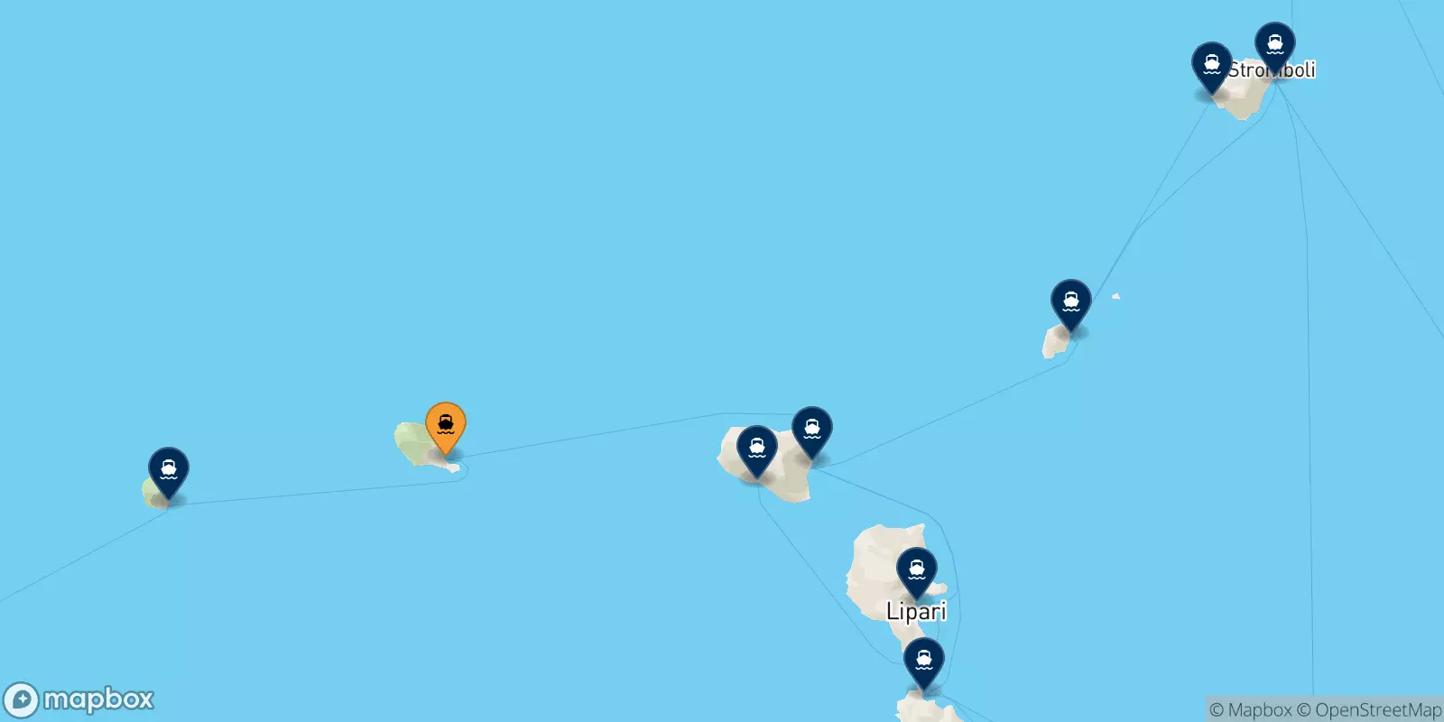 Ferry de Filicudi pour les Îles Éoliennes