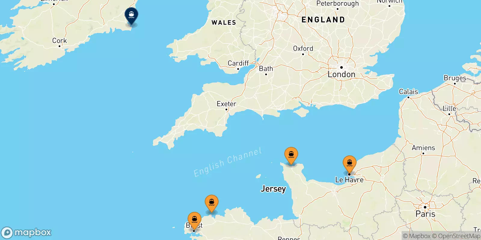 Ferry de la France pour Rosslare