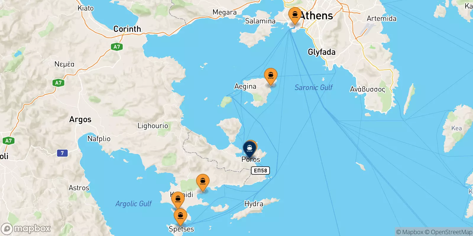 Ferry de la Grèce pour Hydra