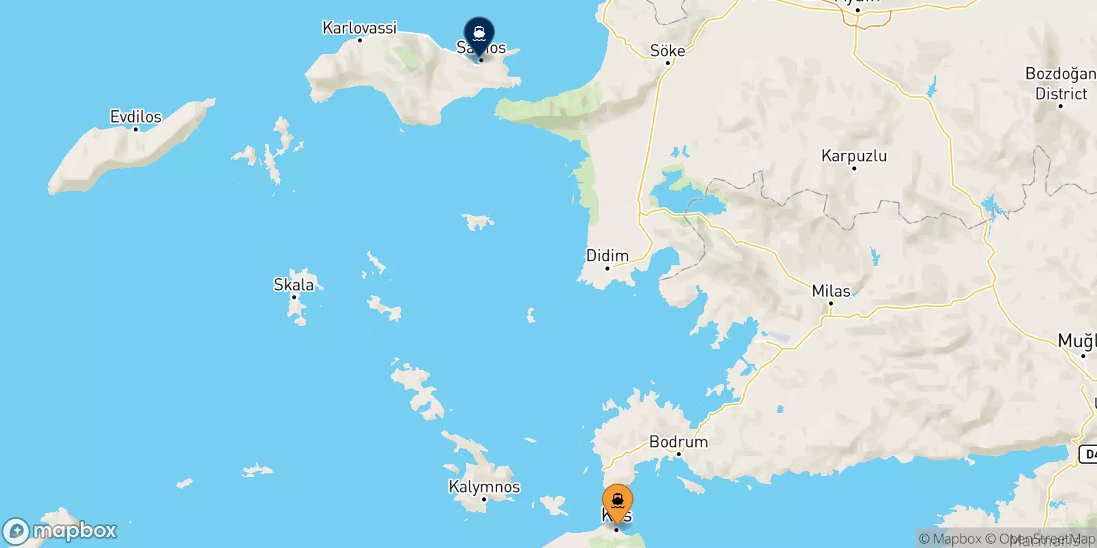 Ferry de Kos pour Vathi (Samos)