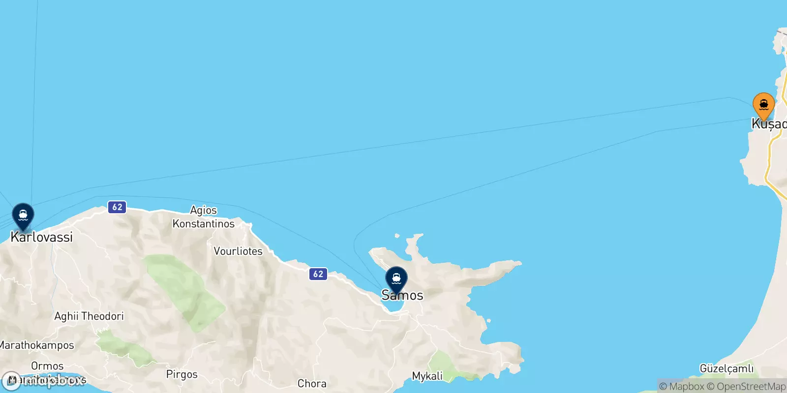 Ferry de Kusadasi pour les Îles Égéennes