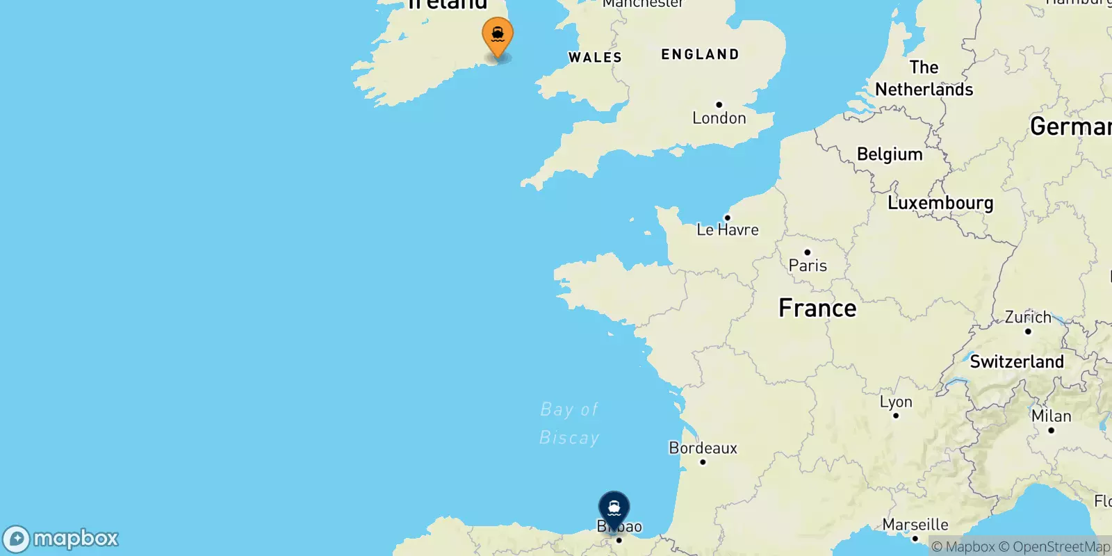 Ferry de Rosslare pour Bilbao