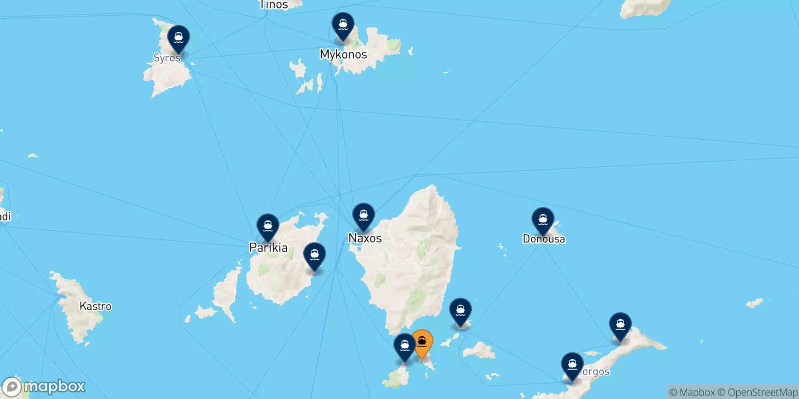 Ferry de Schinoussa pour Îles Des Cyclades