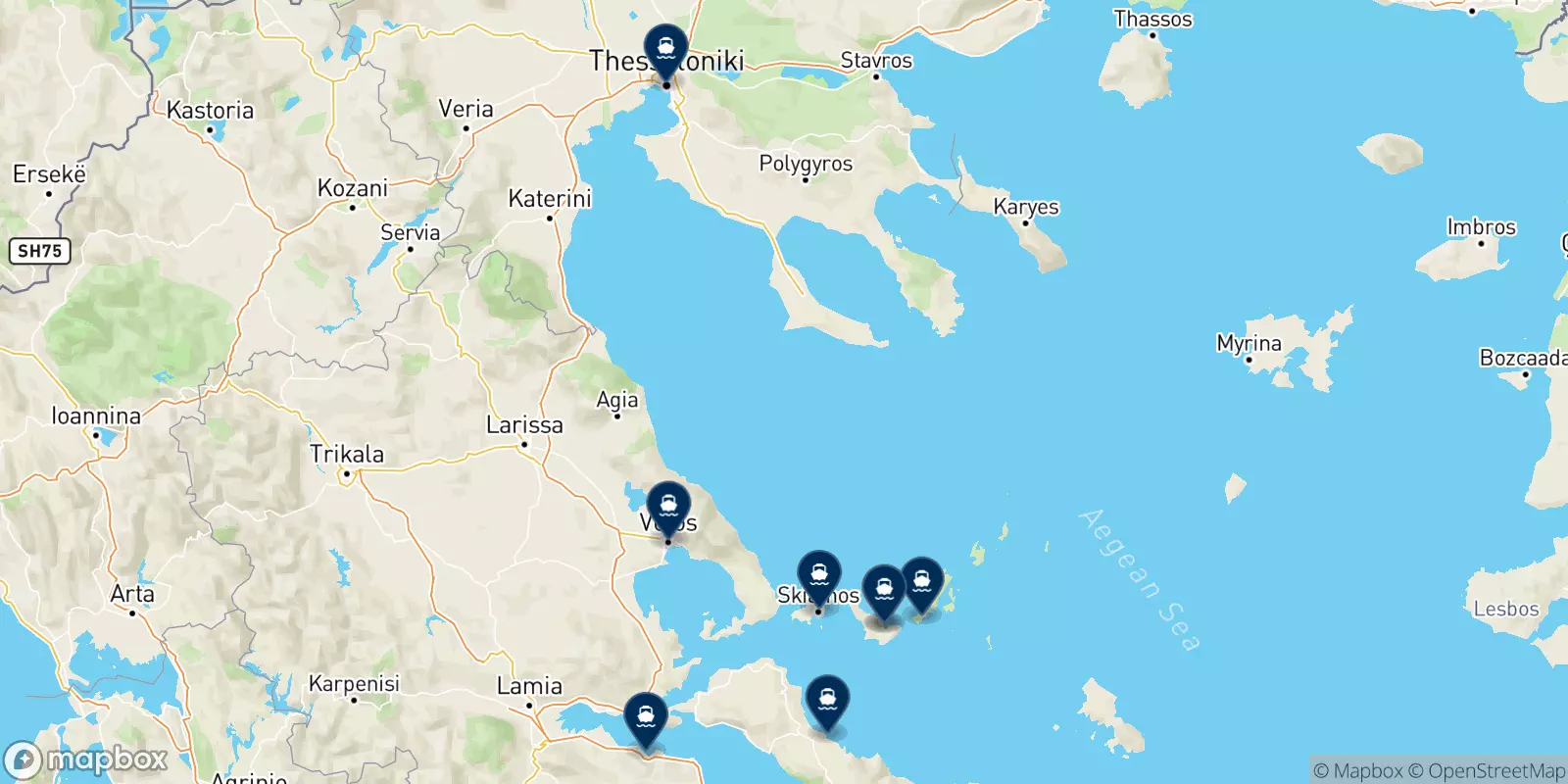 Ferry de Skopelos pour la Grèce