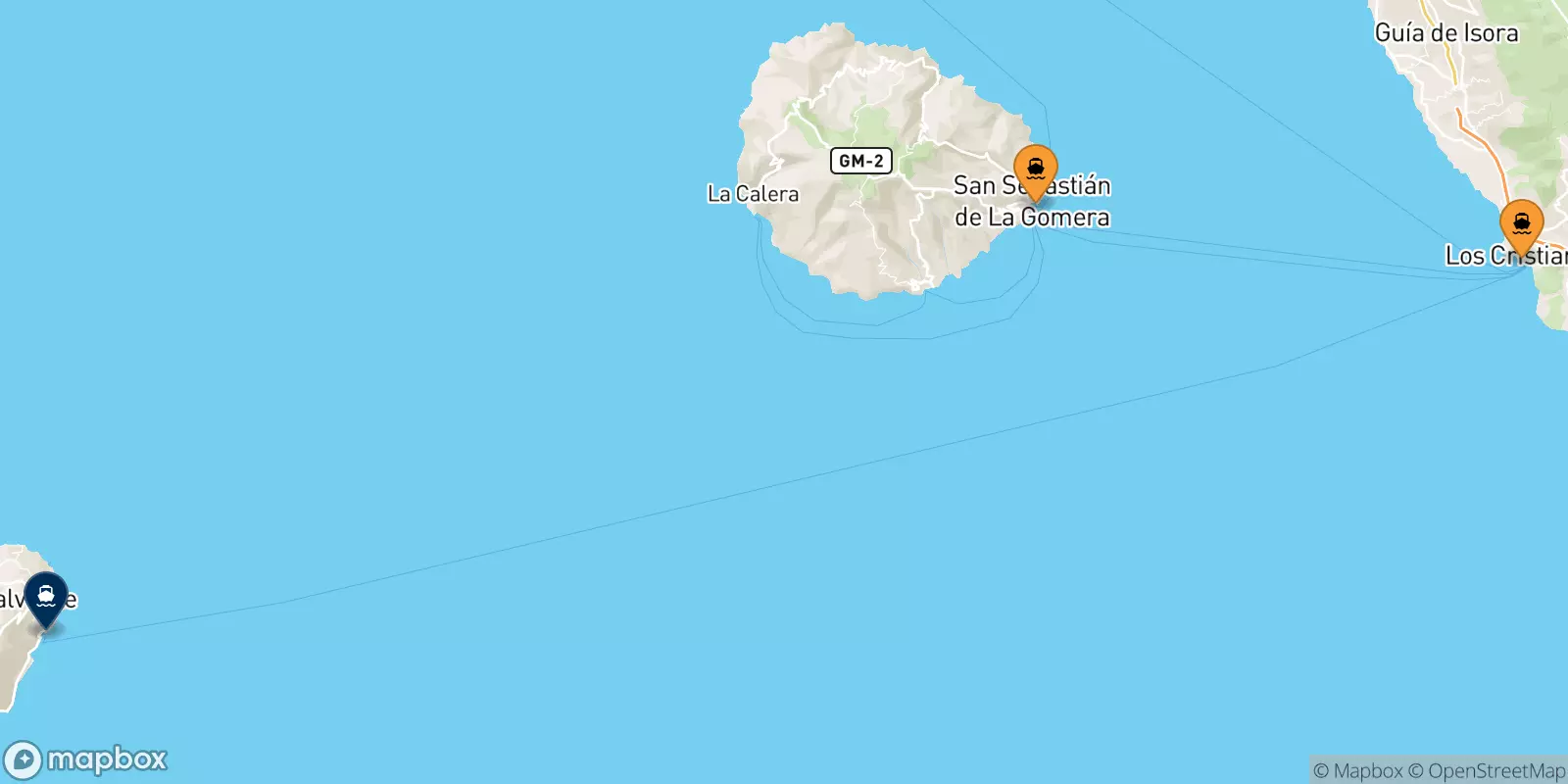 Ferry de l'Espagne pour Valverde (El Hierro)