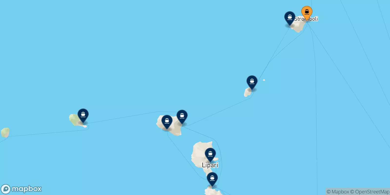 Ferry de Stromboli pour les Îles Éoliennes