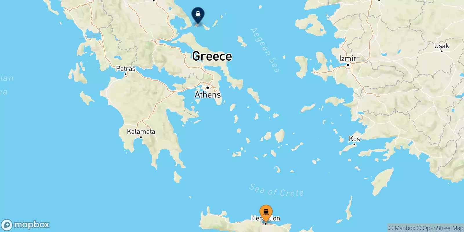 Ferry de la Crète pour Skiathos