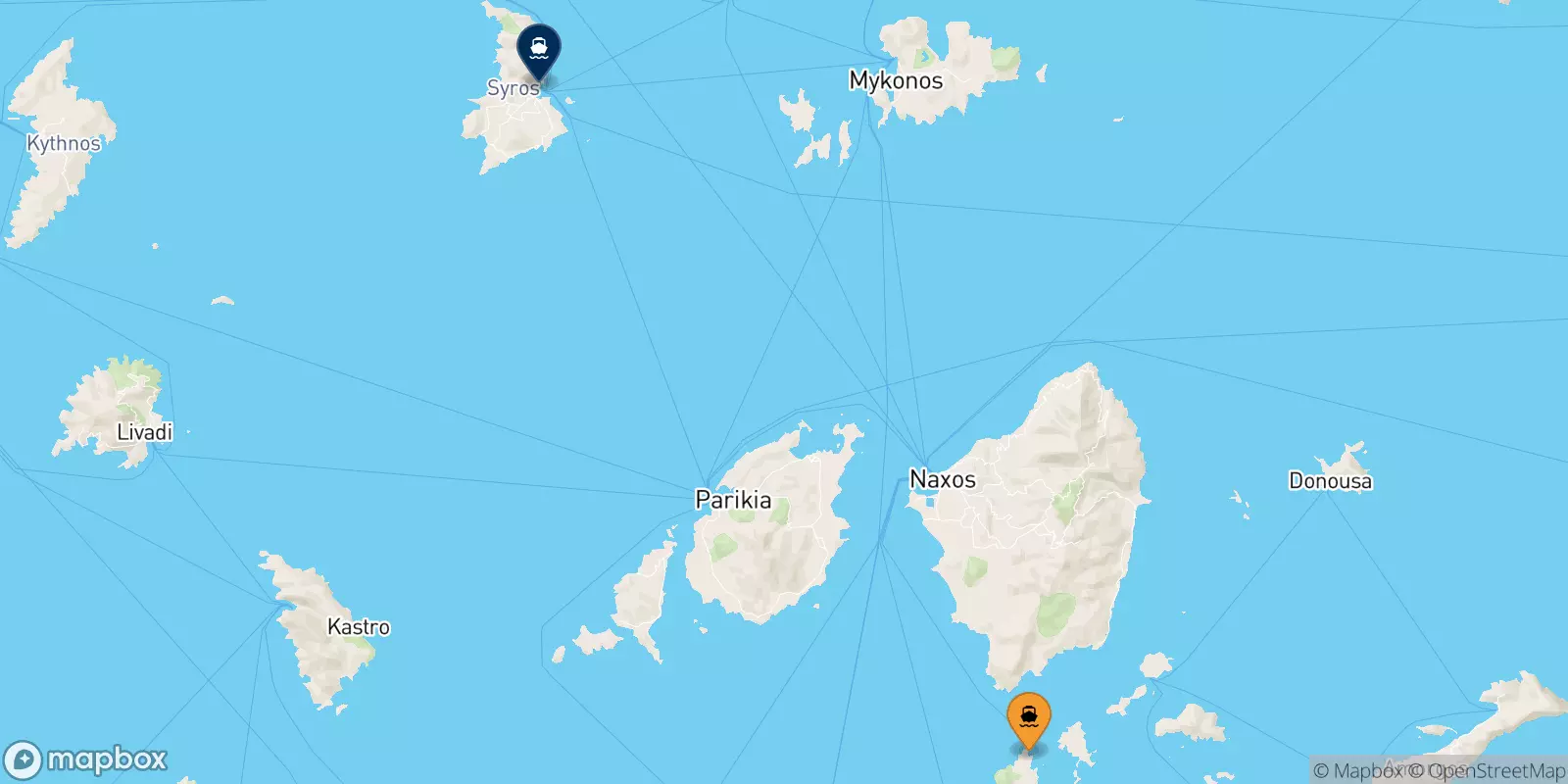 Ferry de Iraklia pour Syros