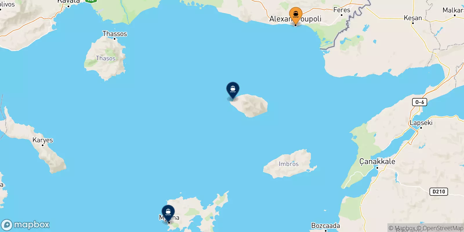 Ferry de Alexandroúpoli pour la Grèce