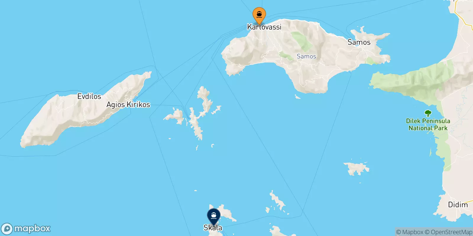 Ferry de Karlovassi (Samos) pour Îles Du Dodécanèse