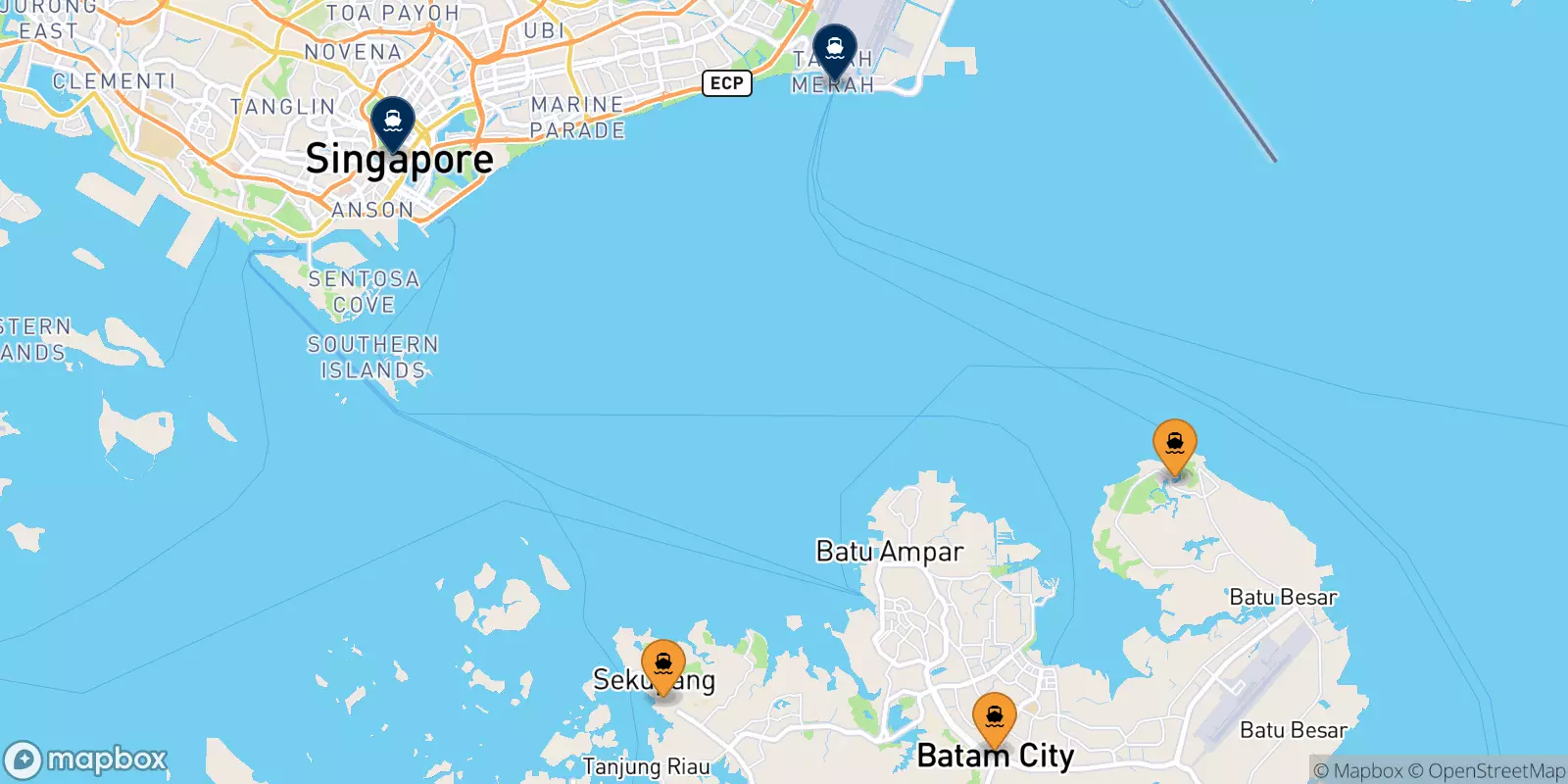 Ferry pour Singapour