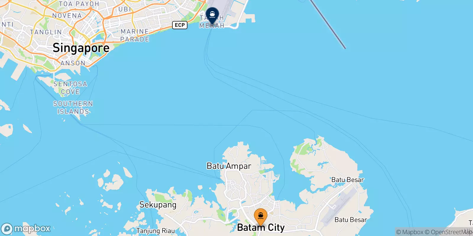 Ferry de Batam Centre pour Tanah Merah