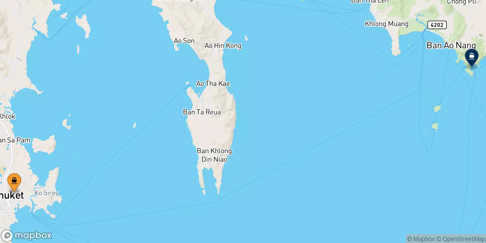 Ferry dal Île De Phuket pour East Railay Bay Beach Floating Pier