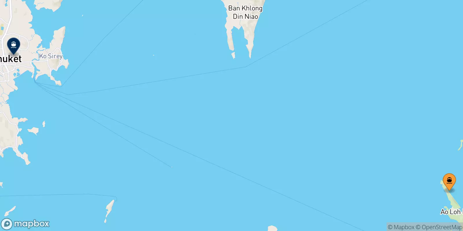 Ferry de Koh Phi Phi (Laemtong Beach) per il Île De Phuket