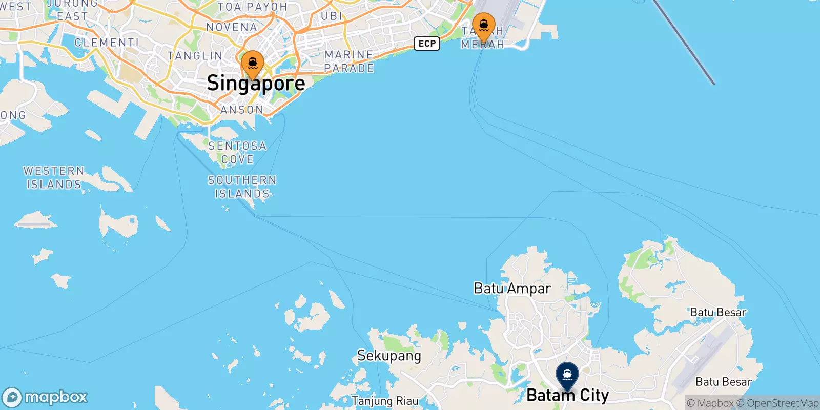 Ferry de Singapour pour Batam Centre