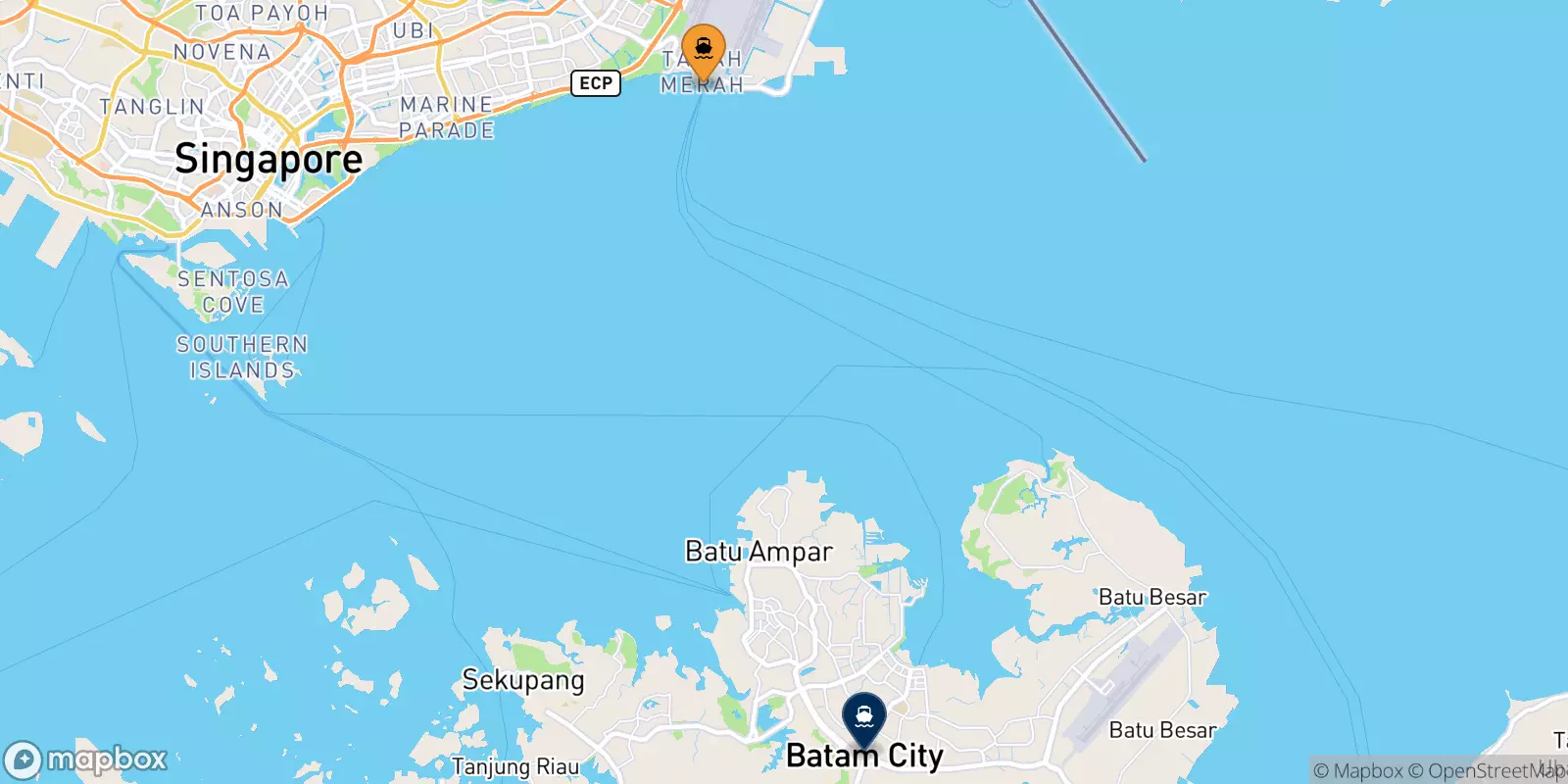 Ferry de Tanah Merah pour Batam Centre