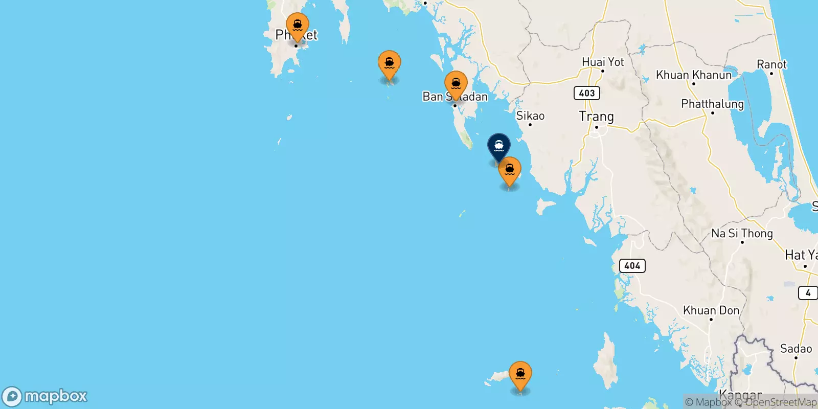 Ferry dal Thaïlande pour Koh Ngai