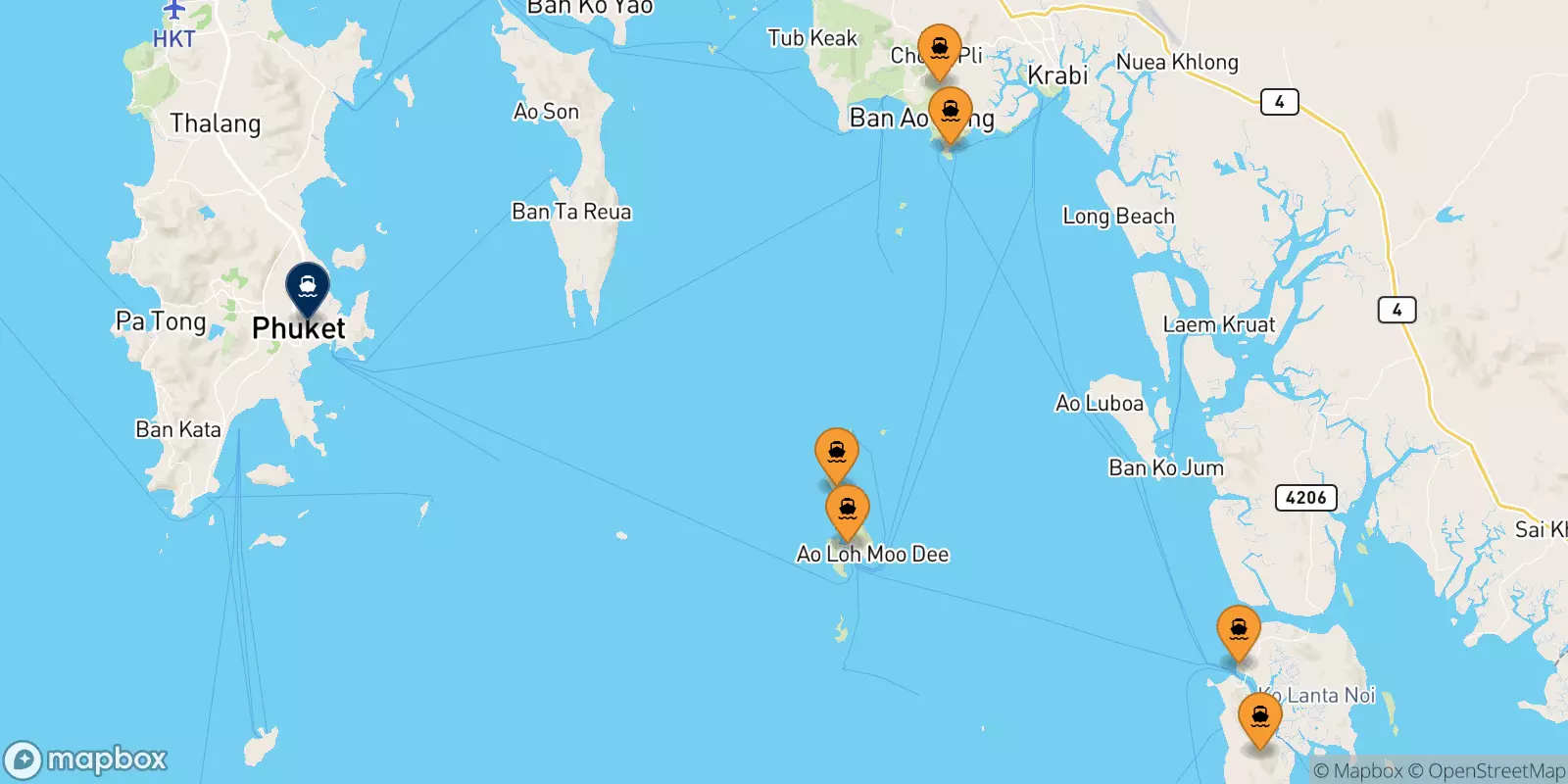 Ferry dal Thaïlande pour Phuket (Rassada Pier)