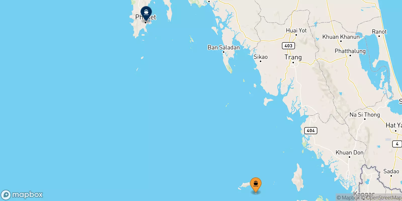 Ferry de Koh Lipe (Bundhaya Pier) per il Île De Phuket