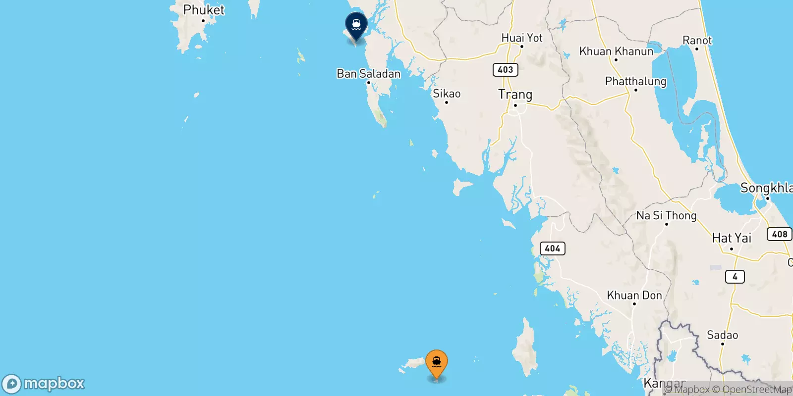 Ferry de Koh Lipe (Bundhaya Pier) pour Koh Jum