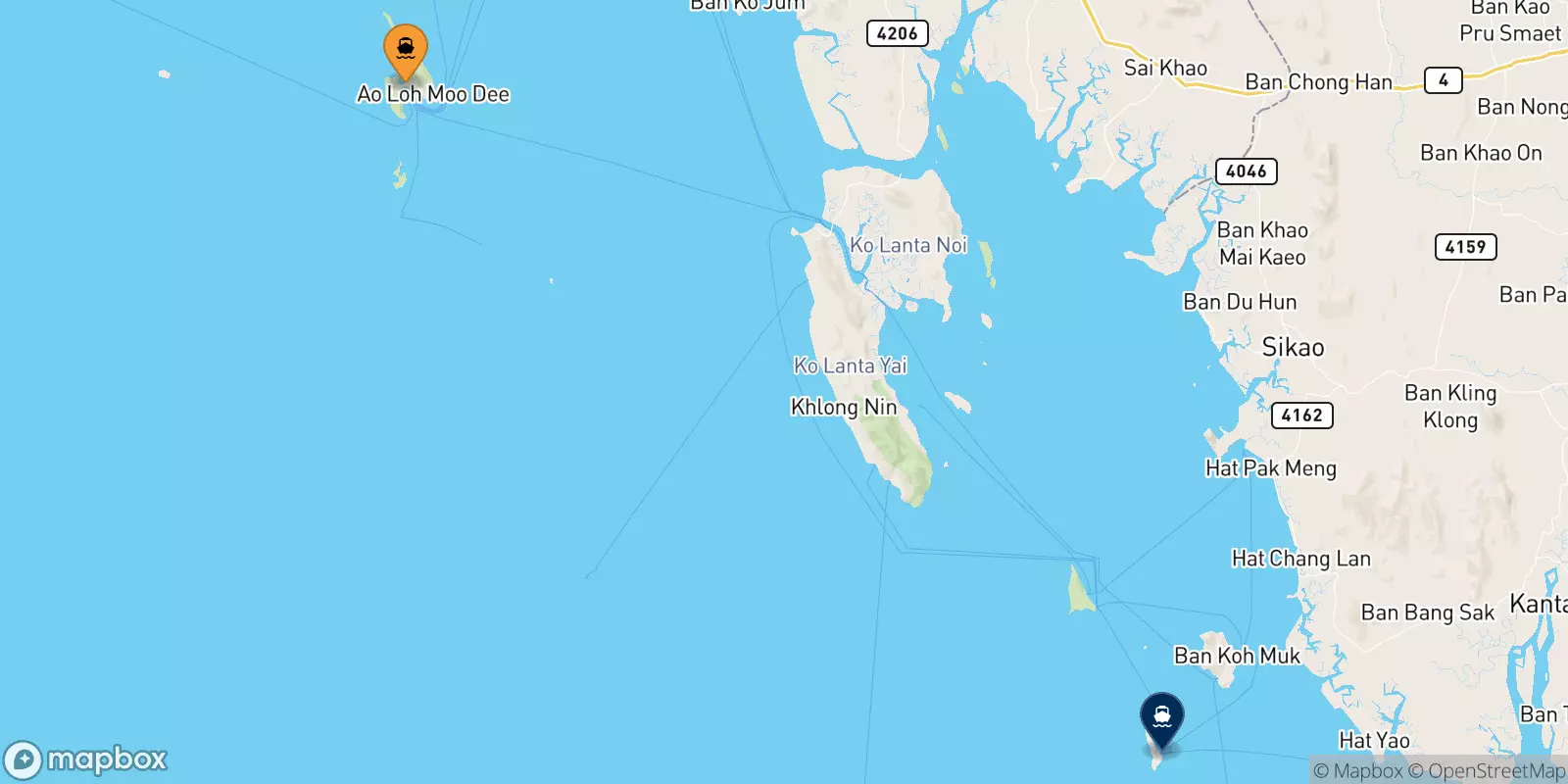 Ferry de Koh Phi Phi (Tonsai Pier) pour Koh Kradan Beach