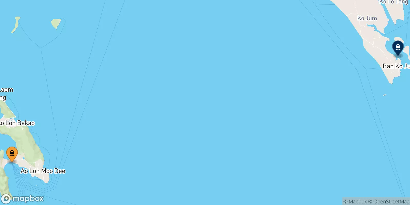 Ferry de Koh Phi Phi (Tonsai Pier) pour Koh Jum