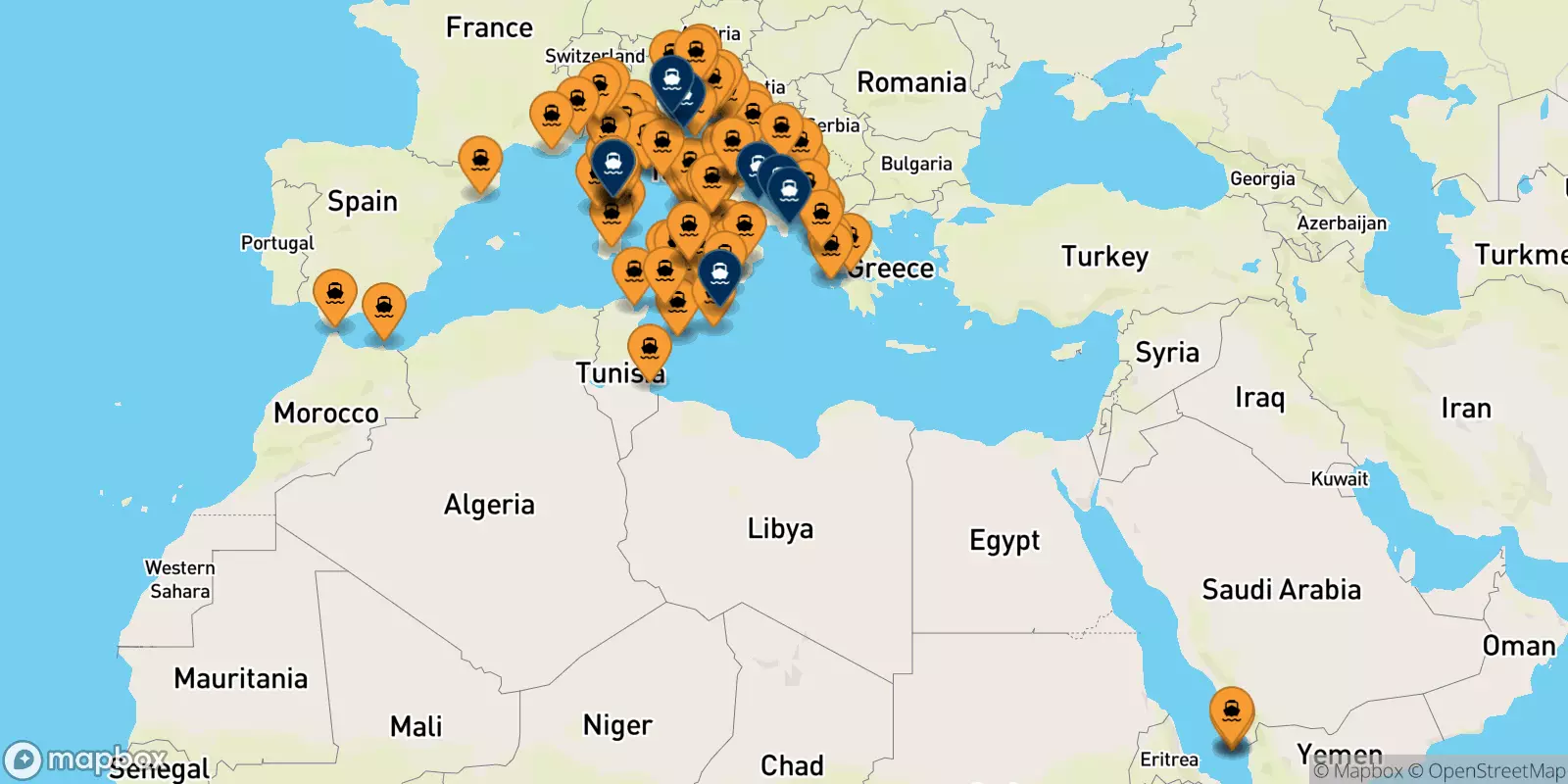 Ferry pour l'Italie