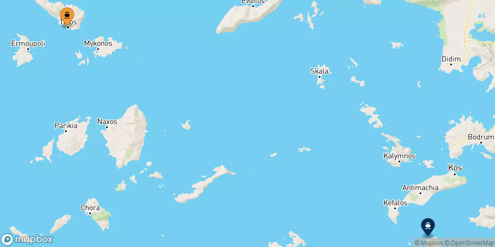 Ferry de Tinos pour Nisyros