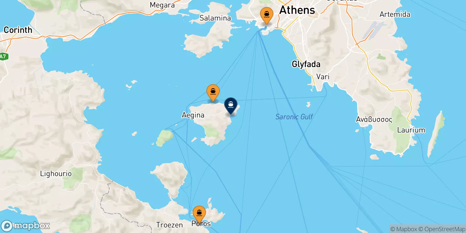 Ferry pour Agia Marina (Égine)